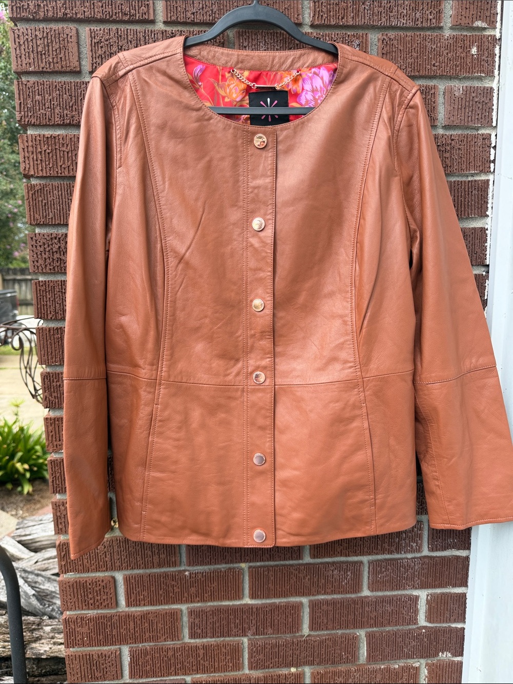 Isaac Mizrahi Live Leather Plus size jacket